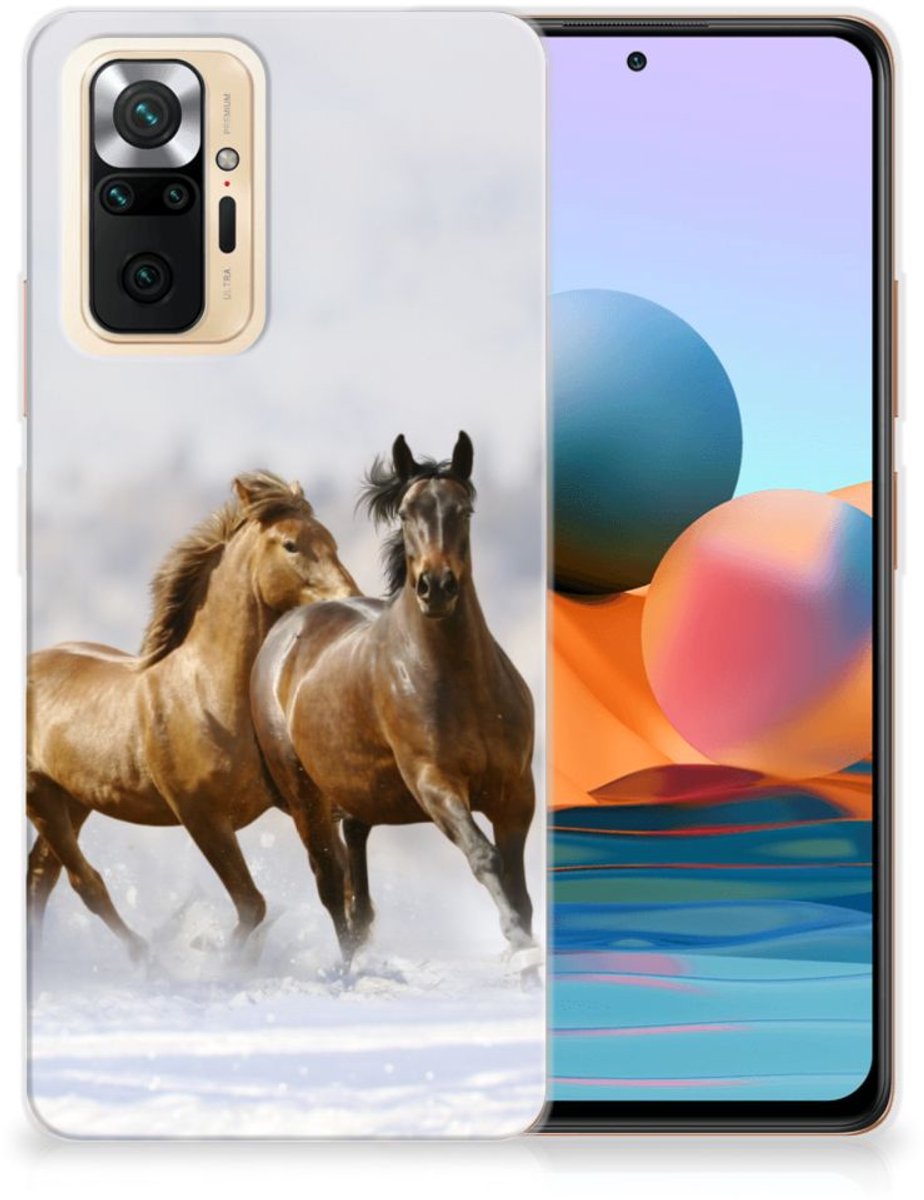 Xiaomi Redmi Note 10 Pro TPU Hoesje Paarden