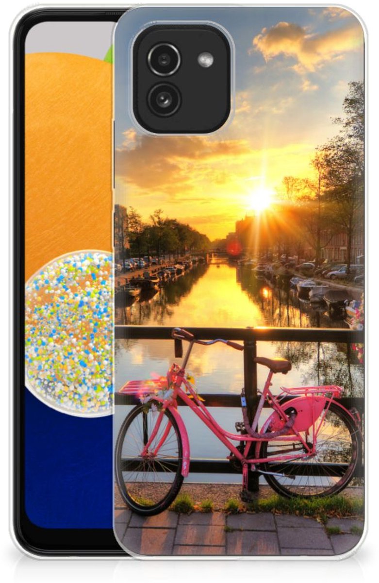 Samsung Galaxy A03 Siliconen Back Cover Amsterdamse Grachten
