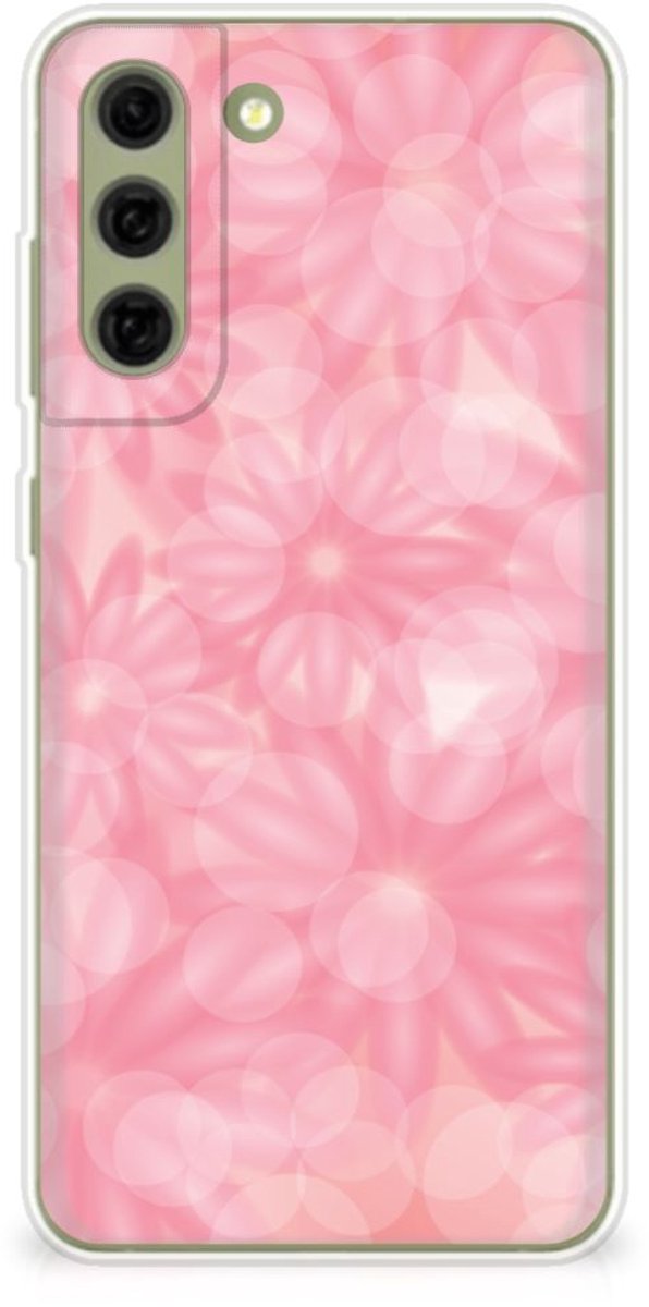 Back Cover voor Samsung Galaxy S21FE TPU Case Spring Flowers