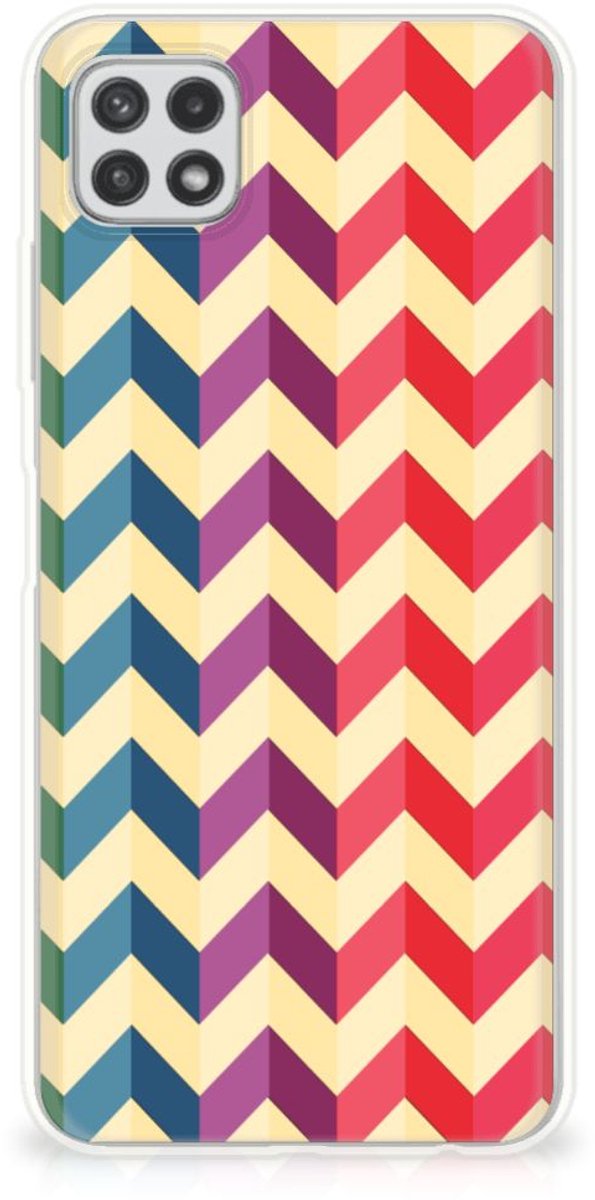 Samsung Galaxy A22 5G TPU bumper Zigzag Multi Color