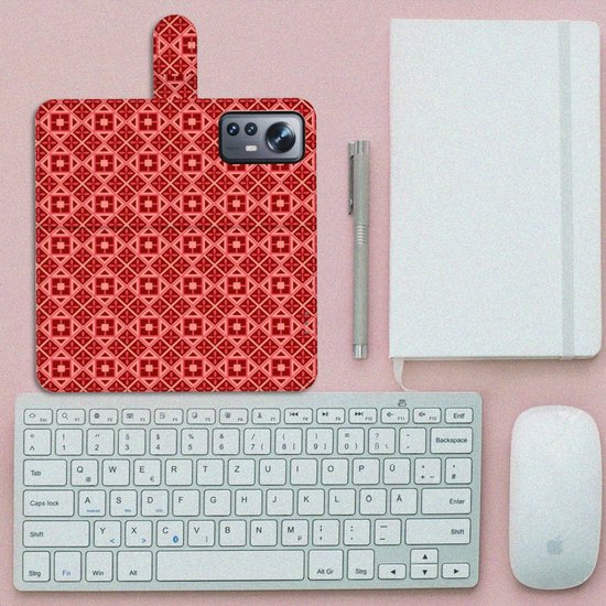 Etui Smartphone Xiaomi 12 Pro Wallet Book Case Batik Rouge