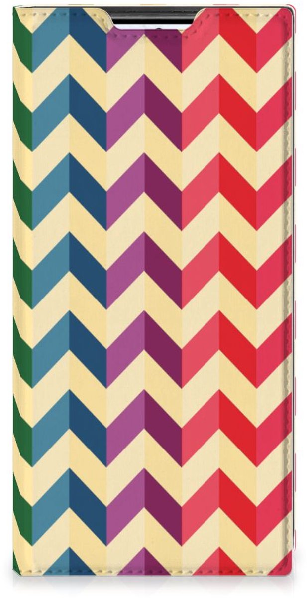 Samsung Galaxy S22 Ultra Hoesje met Magneet Zigzag Multi Color