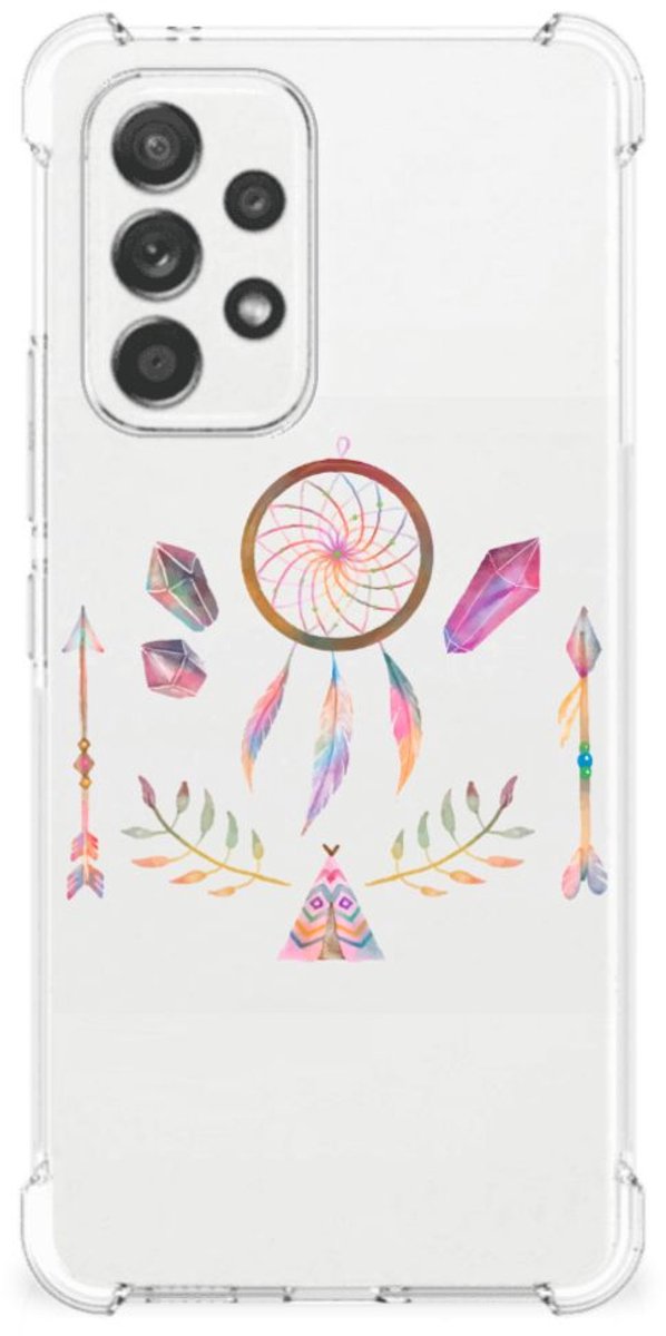 Samsung Galaxy A53 5G Stevig Bumper Hoesje Boho Dreamcatcher