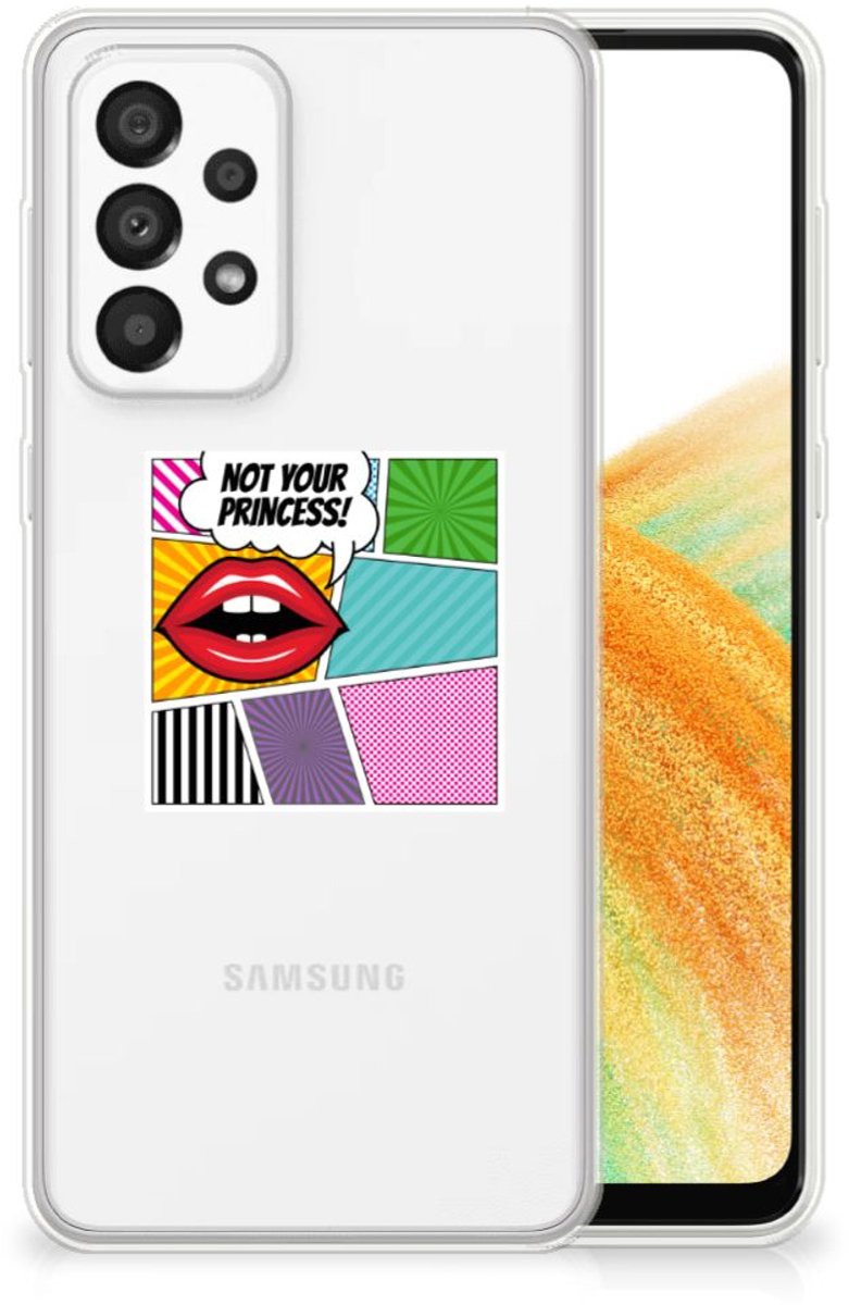 Samsung Galaxy A33 5G Silicone Back Cover Popart Princess