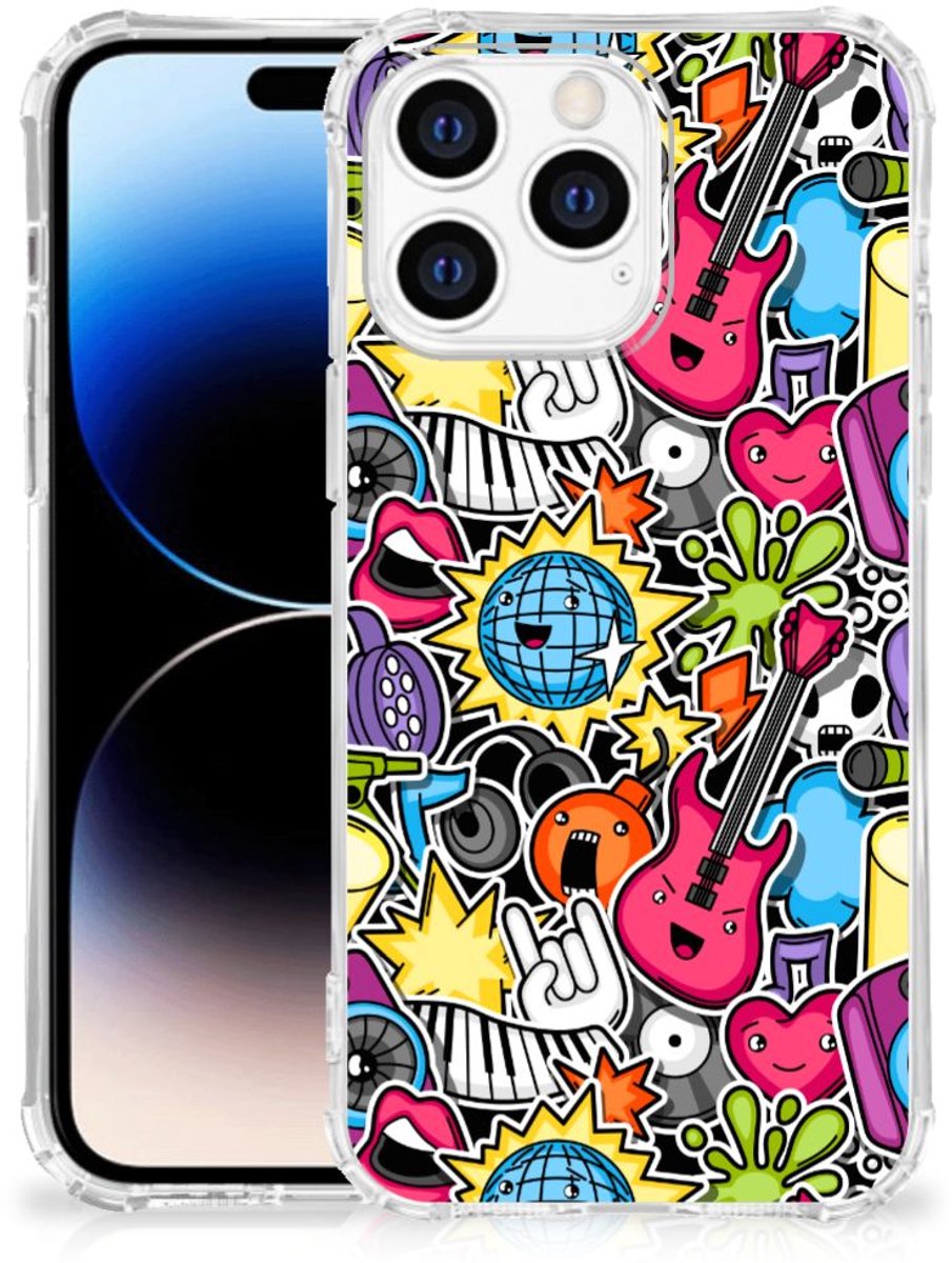 Apple iPhone 14 Pro Max Anti Shock Bumper Case Punk Rock