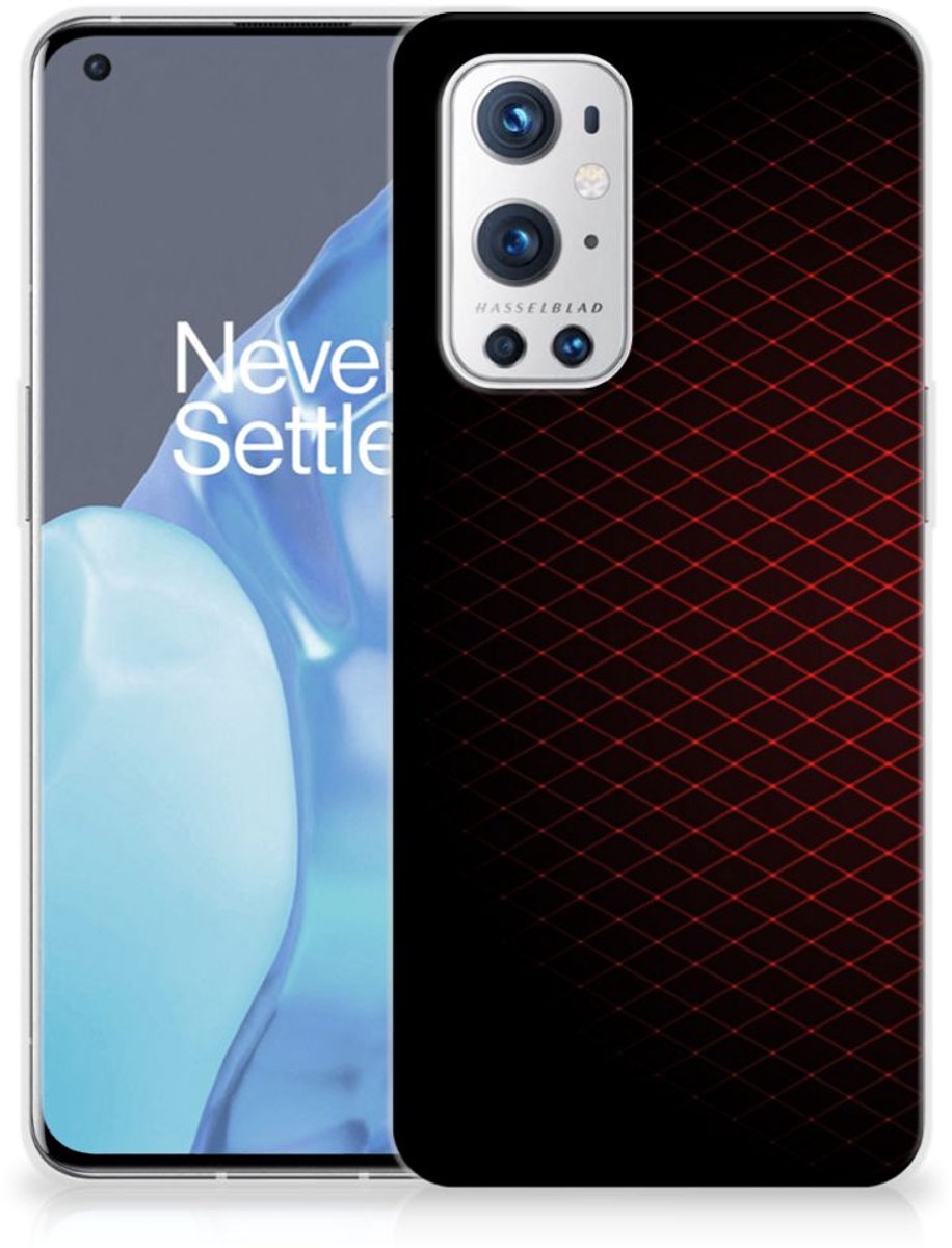 OnePlus 9 Pro TPU bumper Geruit Rood