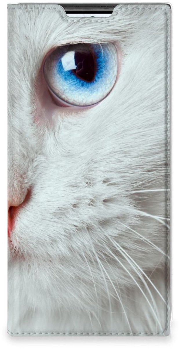 Samsung Galaxy S22 Ultra Hoesje maken Witte Kat