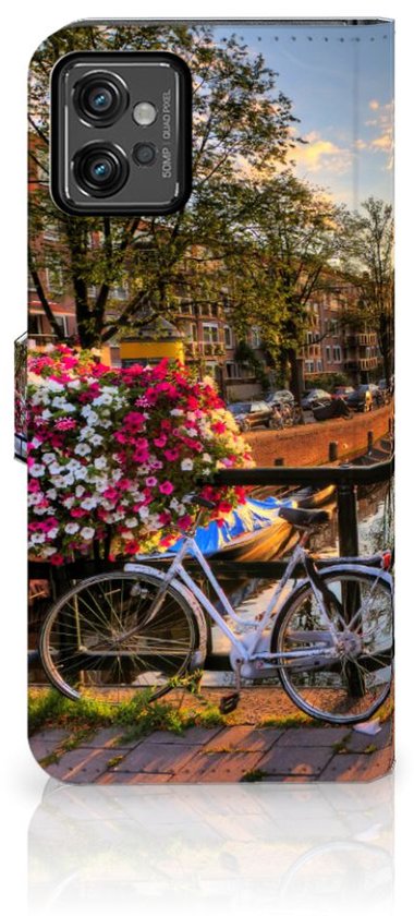 Protection Téléphone Motorola Moto G32 Portefeuille Les Canaux D'Amsterdam