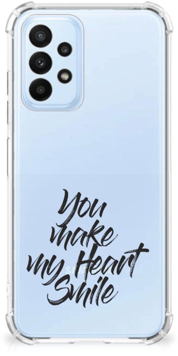 Samsung Galaxy A23 Telefoonhoesje met tekst Heart Smile