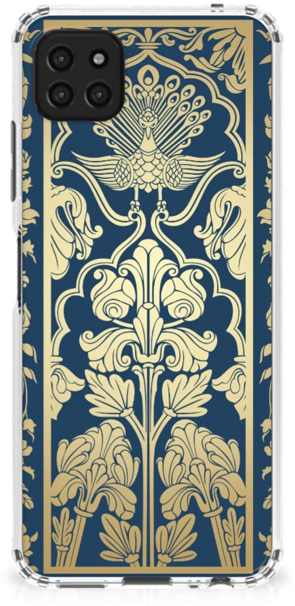 Samsung Galaxy A22 5G Case Beige Flowers