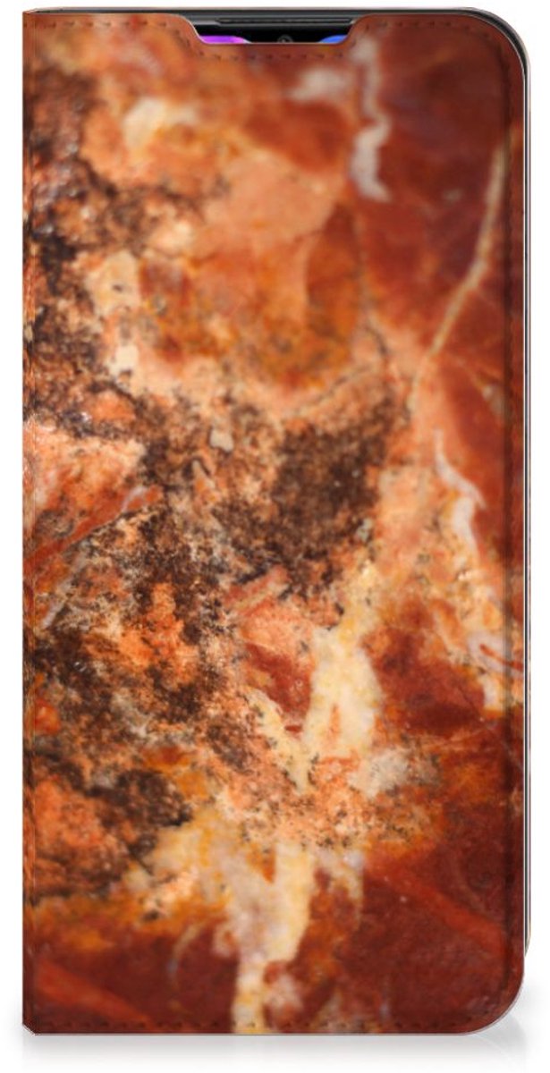 Xiaomi Redmi 9 Standcase Marmer Bruin