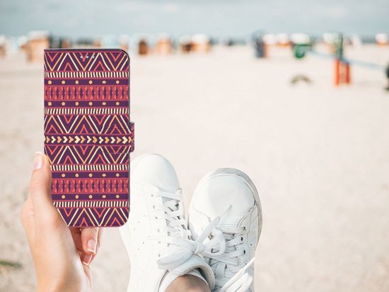 Étui pour téléphone portable OPPO A74 4G Bookcase Aztec Violet