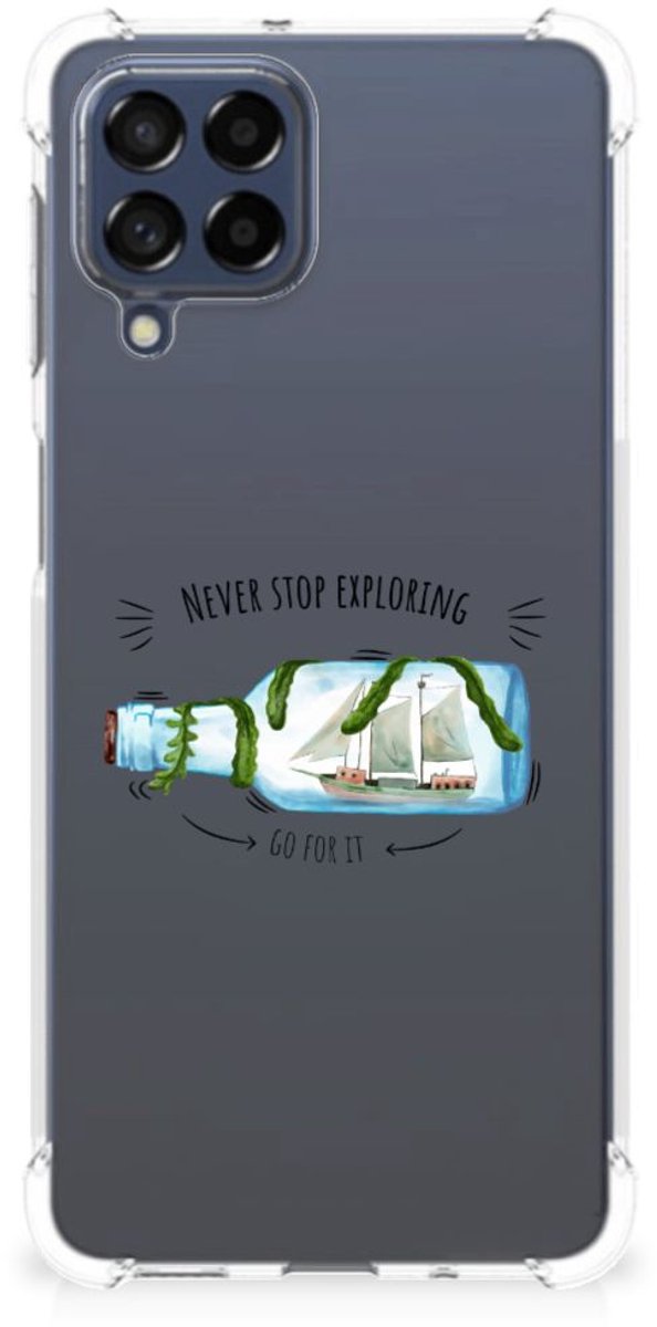 Samsung Galaxy M53 Stevig Bumper Hoesje Boho Bottle