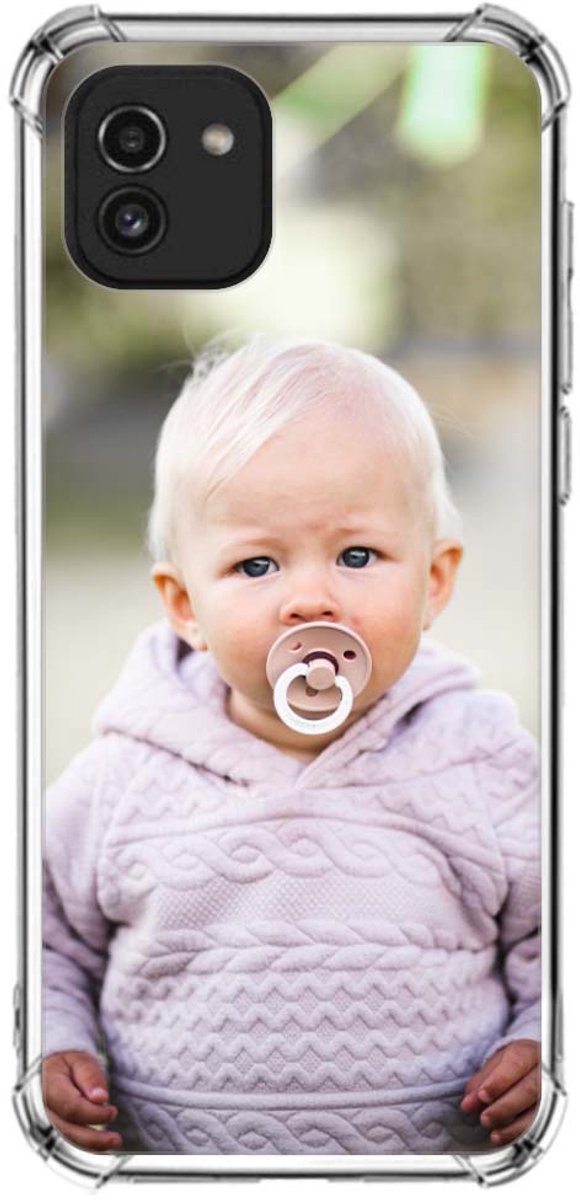 Fotohoesje Maken Galaxy A03 Anti-shock Back Cover