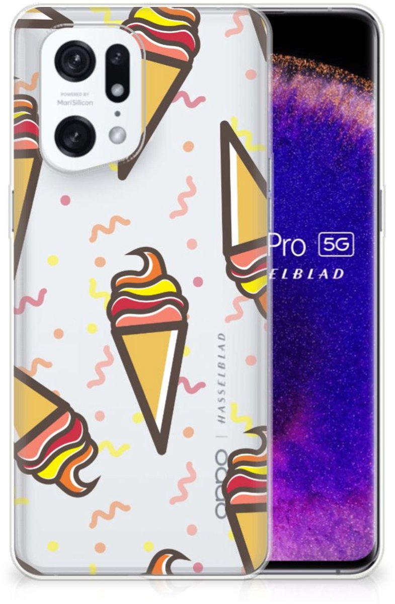 OPPO Find X5 Pro Siliconen Case Icecream