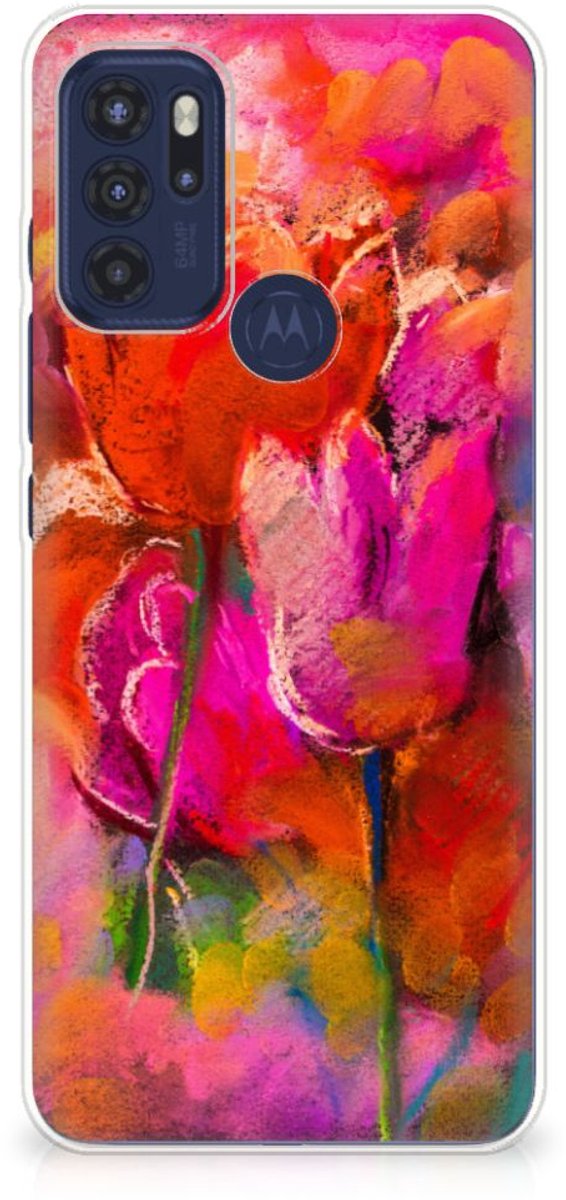 Hoesje maken Motorola Moto G60s Tulips