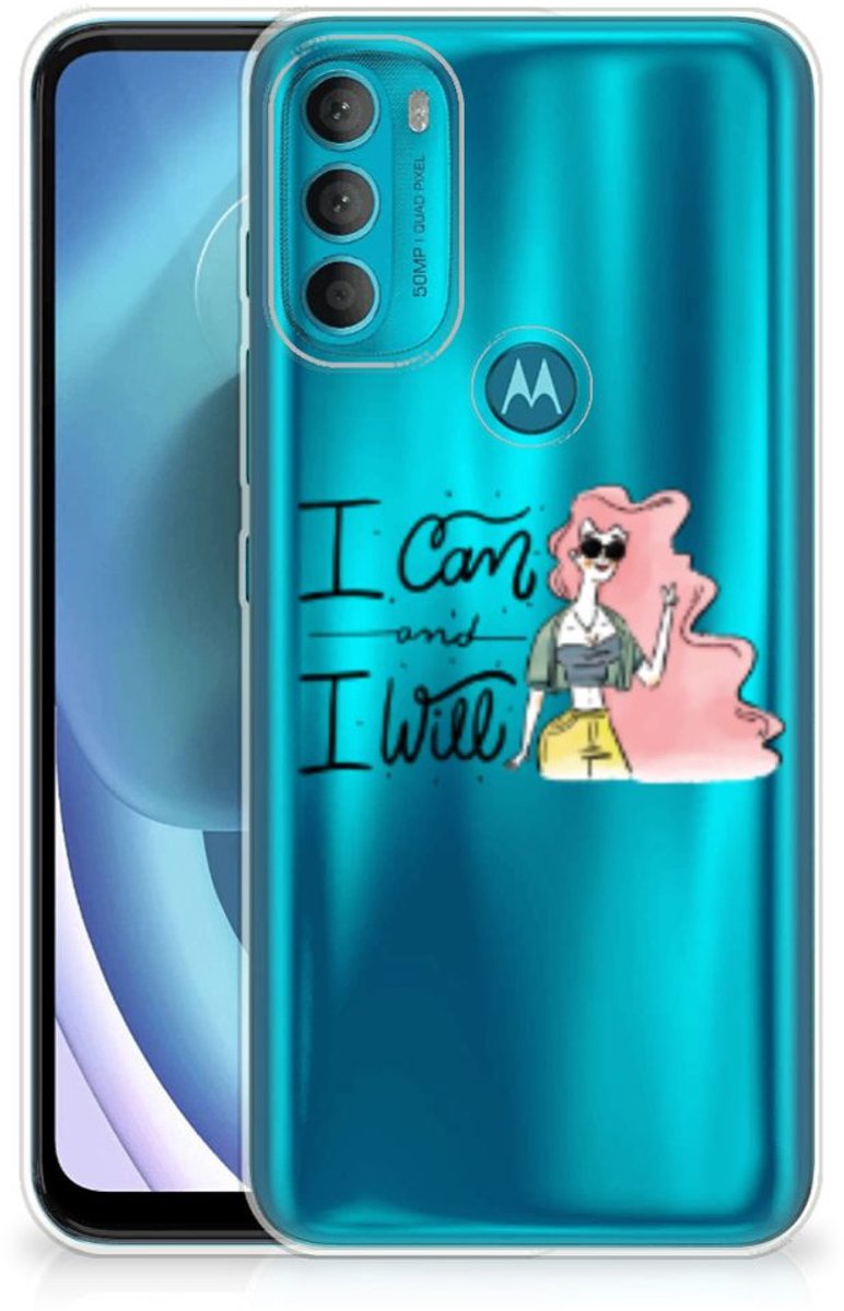 Motorola Moto G71 5G Telefoonhoesje met Naam i Can