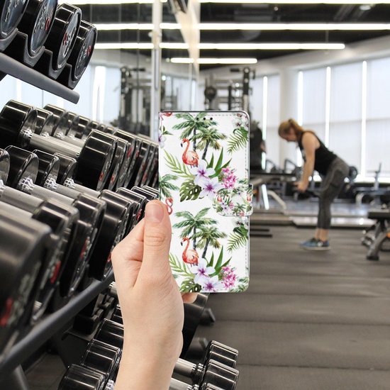 Coque Téléphone Alcatel 1S (2021) Protection Téléphone Palms Flamingo