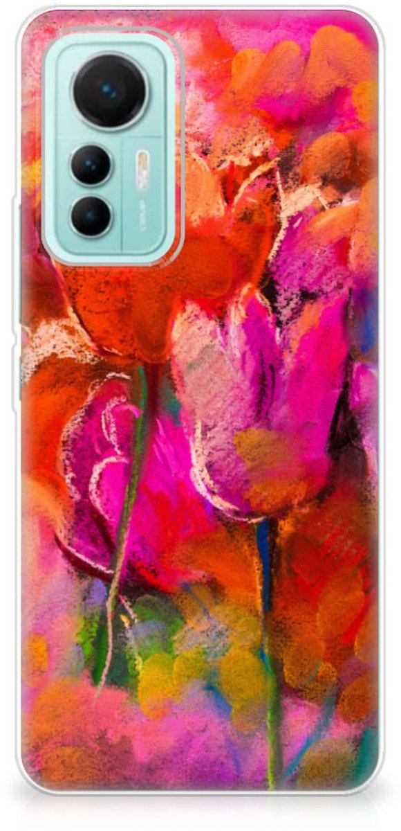 Back Cover voor Hoesje maken Xiaomi 12 Lite Tulips