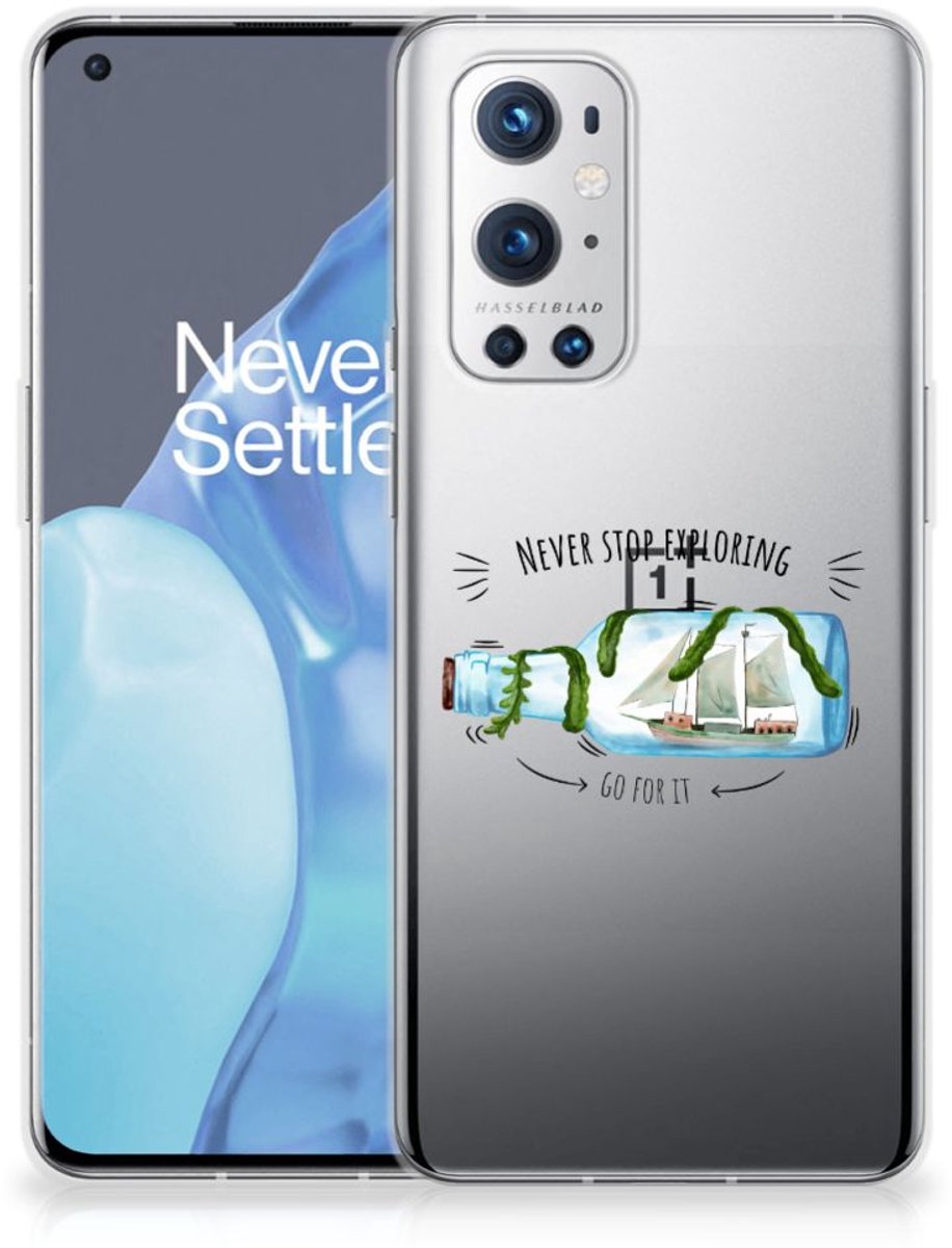 OnePlus 9 Pro Telefoonhoesje met Naam Boho Bottle