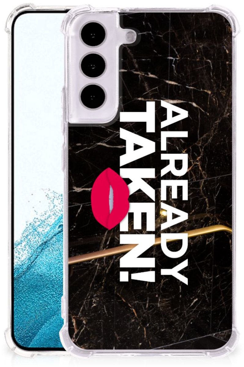 Samsung Galaxy S22 Telefoonhoesje met tekst Already Taken Black