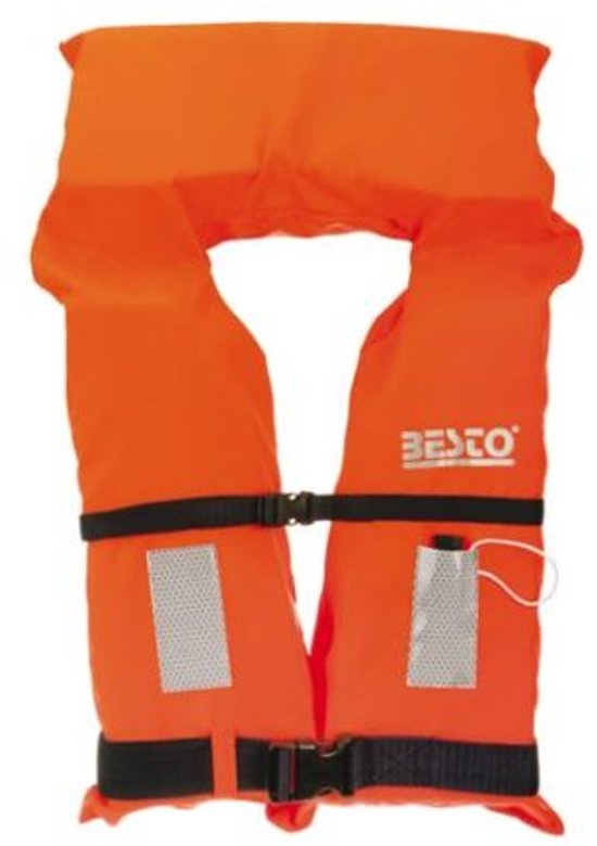 Besto MB reddingsvest - oranje/zwart - Maat child gewicht 20-30 kg / Drijfvermogen 40N