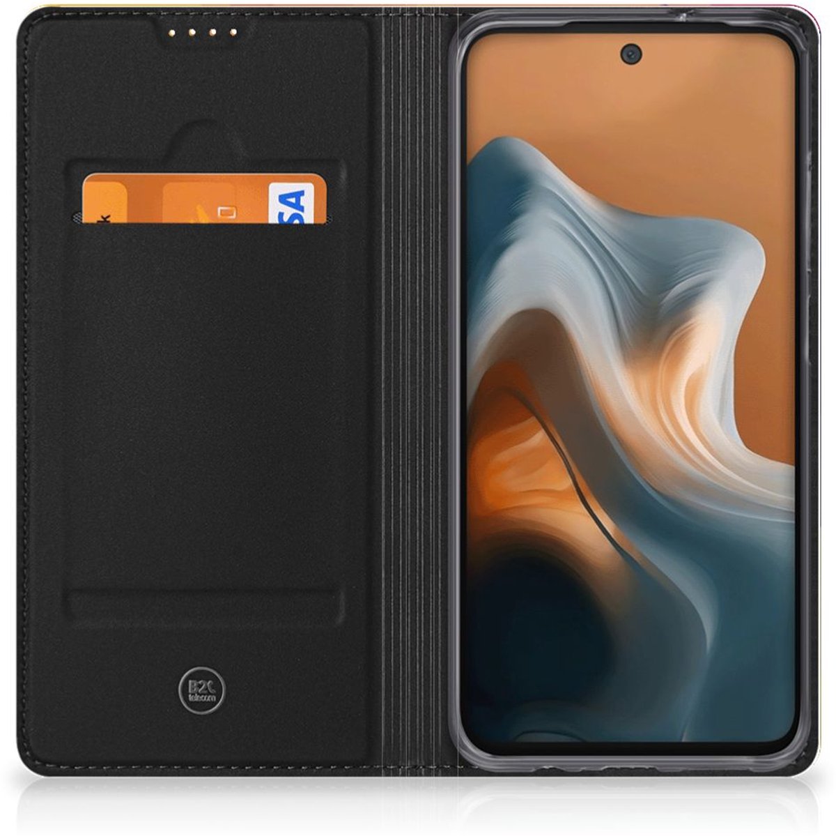 Motorola Moto G34 Stand Case Polygon Color