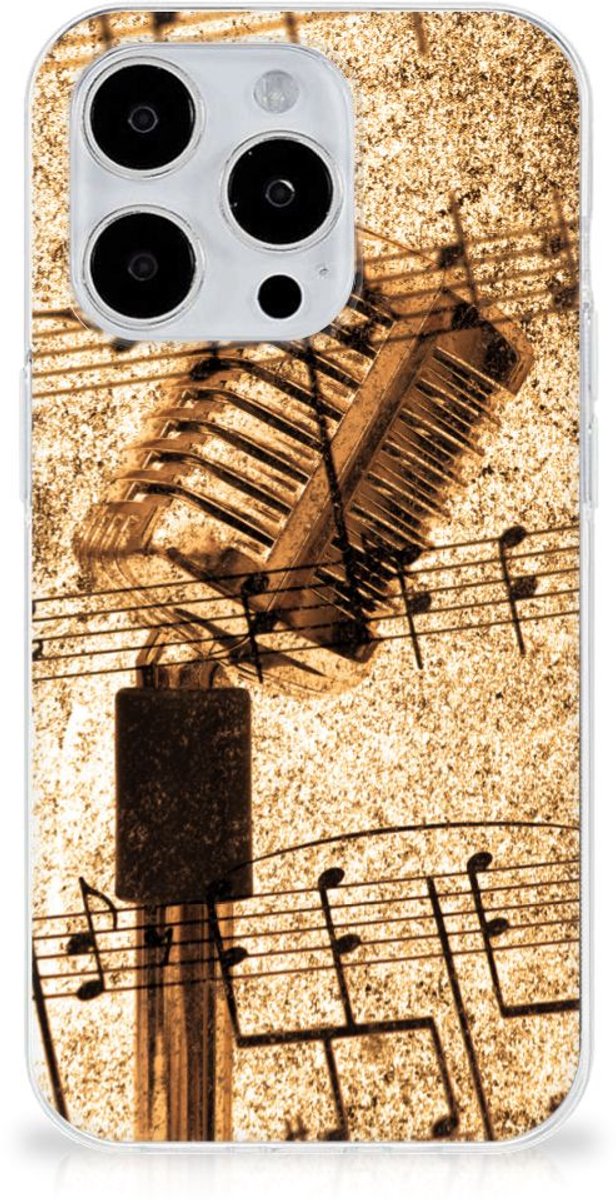 iPhone 15 Pro Siliconen Hoesje met foto Bladmuziek