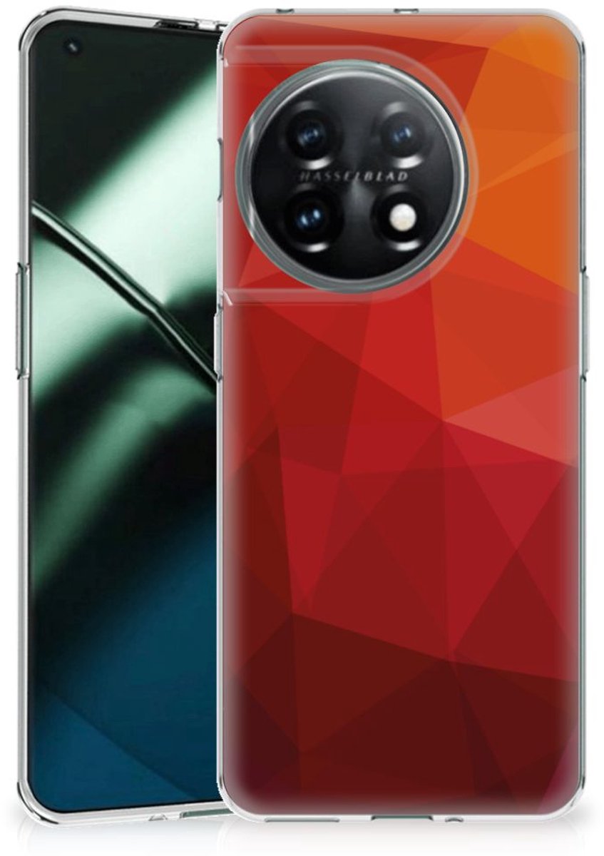 TPU Hoesje voor OnePlus 11 Polygon Red