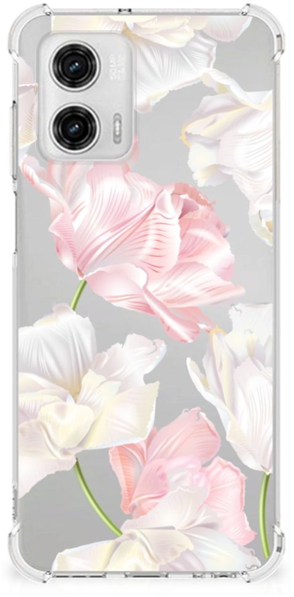 TPU Case Anti-Shock voor Motorola Moto G73 Case Lovely Flowers