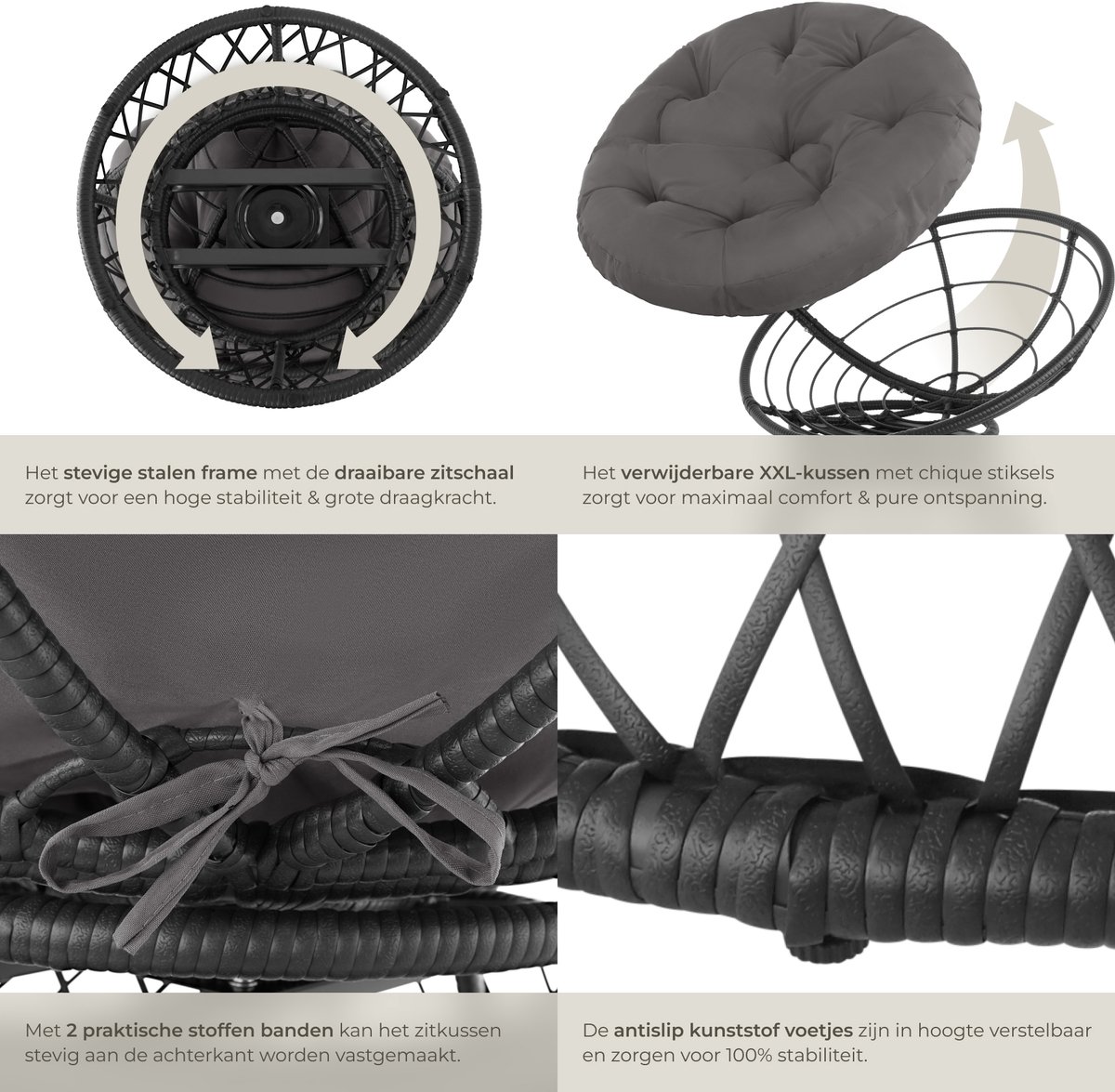 tectake Papasan Stoel thumbnail 2