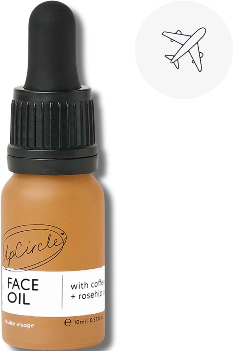 UpCircle - Gezichtsolie - 100% natuurlijk - Koffie en Rozenbottel - Hydraterend - Voor Alle Huidtypes - Dermatologisch goedgekeurd - 10 ml