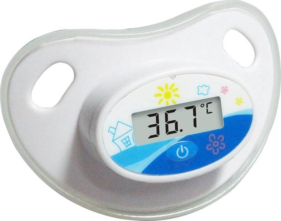Camry 8416 - 3 x fopspeen - speen - wit/blauw met thermometer van Camry — afbeelding 2