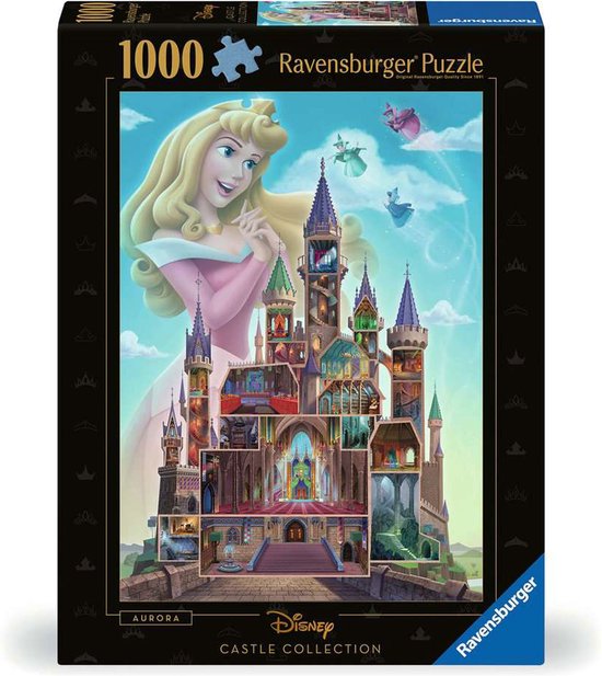 Ravensburger puzzel Disney Castles Aurora - 1000 stukjes.
