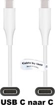 OneOne 1,2m oplaadkabel. Extra sterke USB C naar C kabel. Stevig laadkabel snoer past op Startech M2E1BMU31C, M2E1BRU31C / Eaget G70, M1 SSD
