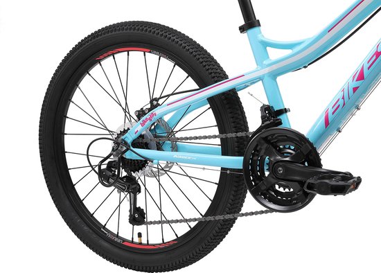 Bikestar hardtail MTB 21speed 24inch turquoise/wit van Bikestar — afbeelding 2