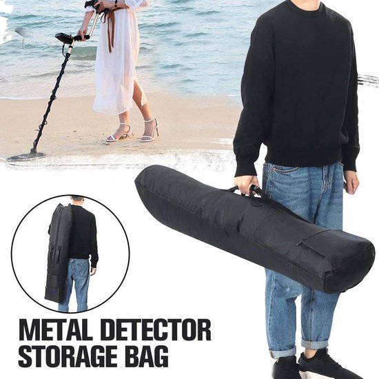 Metaaldetector Tas, 41.3in Waterdichte Metaaldetector draagtas met zijvak, metaaldetector draagtas, opbergtas schat vondsten zak reistas voor metaaldetectoren