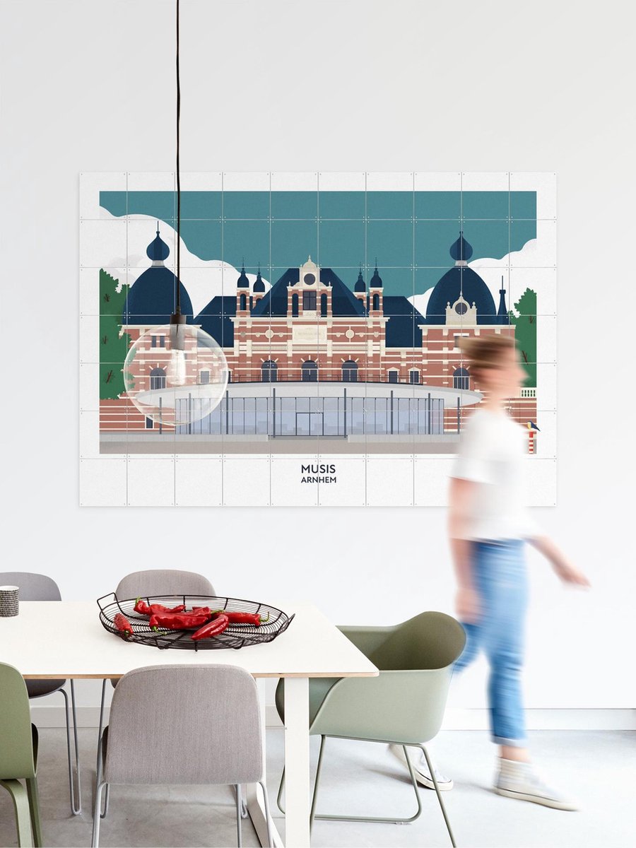 IXXI Musis, Studio Kars + Boom & Design Podium Nijmegen - 140 x 100 cm - Gratis ophangtool - Grote wanddecoratie en posters - Minimalisme