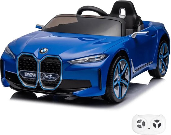 BMW i4 - Elektrische Kinderauto - 12V - 1 tot 6 jaar - met Verlichting