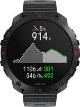Bol.com Polar Grit X2 Pro Premium Outdoor Smartwatch Night Black S/L met extra Hook & Loop horlogebandje aanbieding
