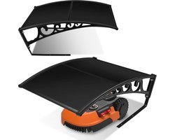 Garage voor robotmaaier robot carport voor robotmaaier 106x87x50 cm Zwart Zon...