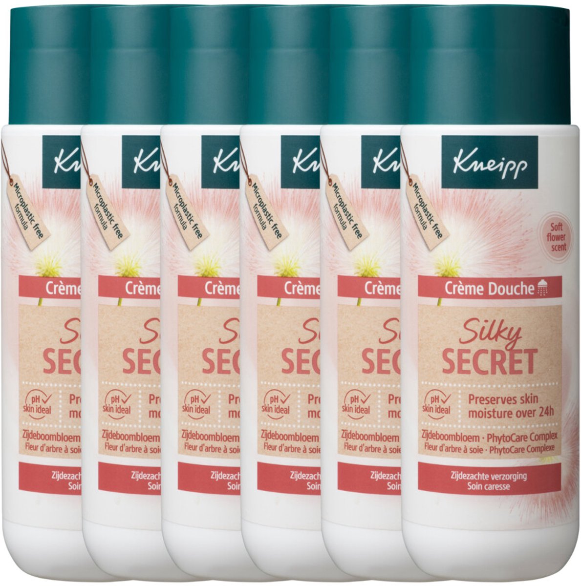 6x Kneipp Douchecreme Silky Secret 200 ml