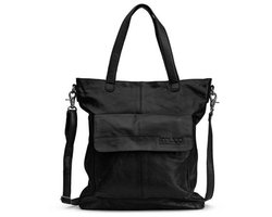 Lederen tas Arendal zwart - MUUD