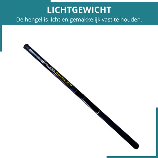 Kinder Vishengel incl. dobber, draad & haakje - Vishengel 270 cm - SEVEND® — afbeelding 3