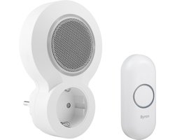 Byron DBY-23524 - Deurbel Draadloze set - 175m Bereik - IP44 waterdicht - Wit