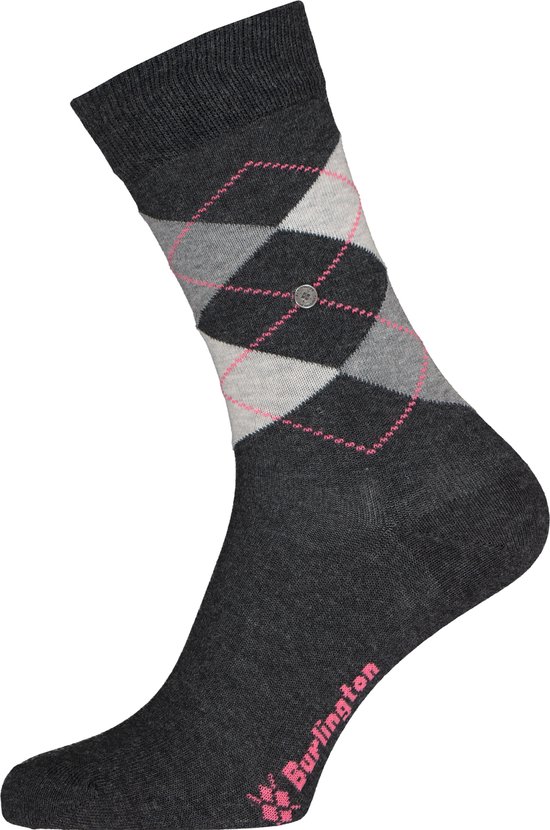 Burlington Everyday 2-Pack gedessineerd katoen multipack sokken dames grijs - maat 36-41
