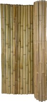 TuinChamp Bamboemat half rond naturel 200x180cm - Bamboe tuinscherm - Bamboemat op rol - Tuinafscheiding natuurlijk hout - Balkonscherm bamboe - Natuurlijke uitstraling
