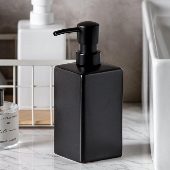Yew Design Marmer wit patroon zeepdispenser voor badkamer met