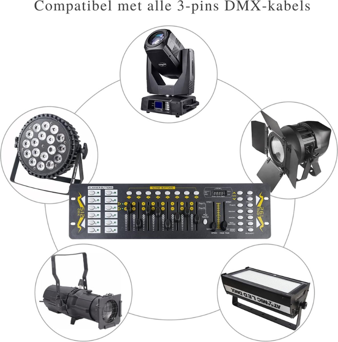 54 Kanaals Mini DMX 512 Lichtcontroller en Podiumlichtconsole