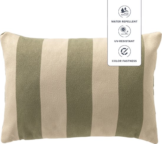 Dutch Décor CYRUS - Coussin d'extérieur 40x60 cm - déperlant et UV-résistant - Swamp - Vert